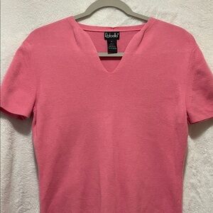 Rafaella Short Sleeve Pink Tee